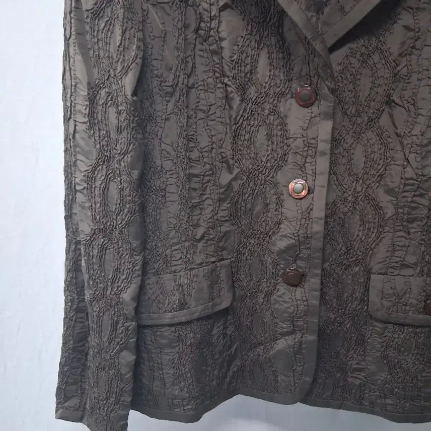 [BUNJANG] LEE WINSTAE Brown Textured Lightweight Jacket / LEE WINSTAE 시원한 소재 자켓77