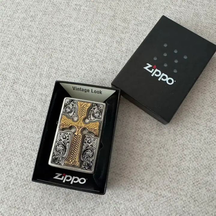 [BUNJANG] Zippo Vintage Cross Lighter New / 지포 빈티지 크로스 정품 새상품