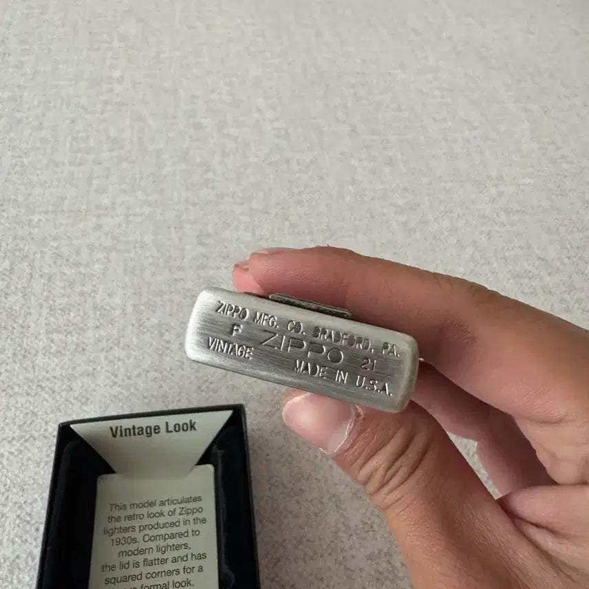 [BUNJANG] Zippo Vintage Cross Lighter New / 지포 빈티지 크로스 정품 새상품