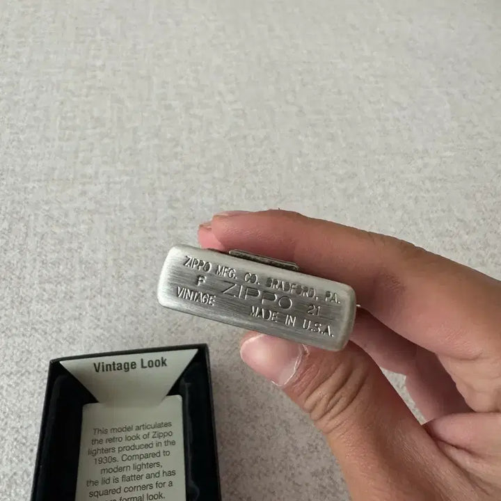 [BUNJANG] Zippo Vintage Cross Lighter New / 지포 빈티지 크로스 정품 새상품