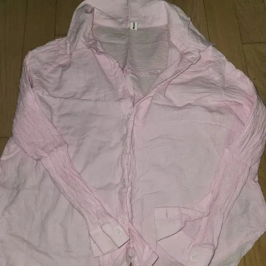 [BUNJANG] Romi Pink Blouse / Romi 핑크색 셔츠 블라우스 프리사이즈입니다