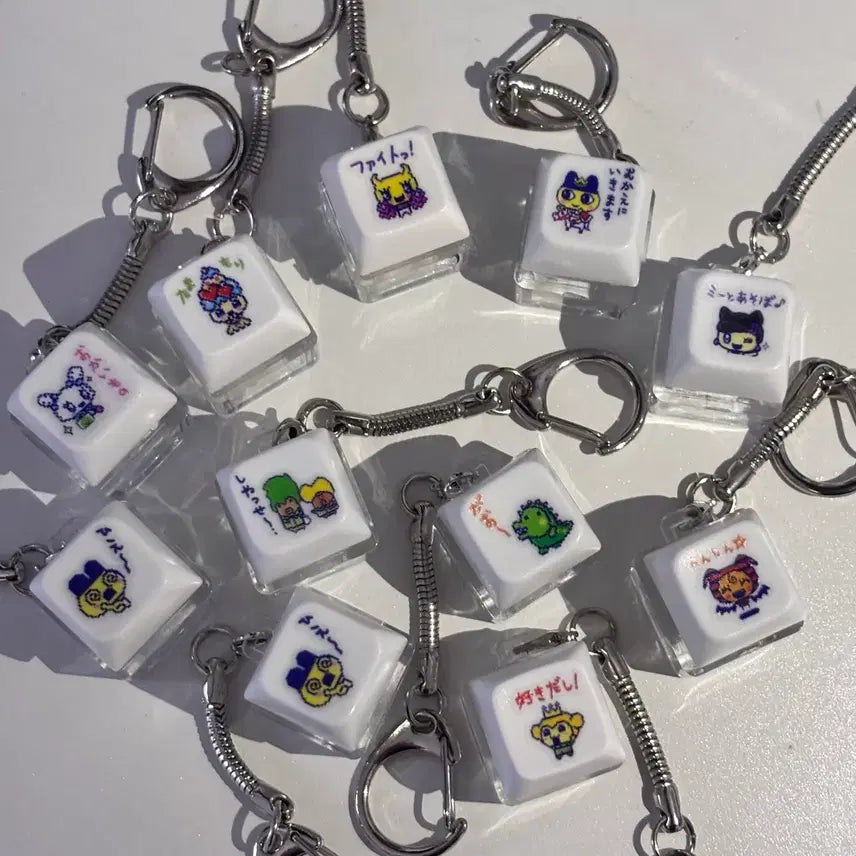 [BUNJANG] Tamagotchi Keycap Keyring Clicker / (새상품) 1구 다마고치 키캡 키링 클릭커