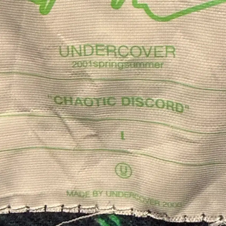 [BUNJANG] Undercover 2001 Chaotic Discord Flannel Shirt L / 언더커버 2001 chaotic discord 셔츠 L