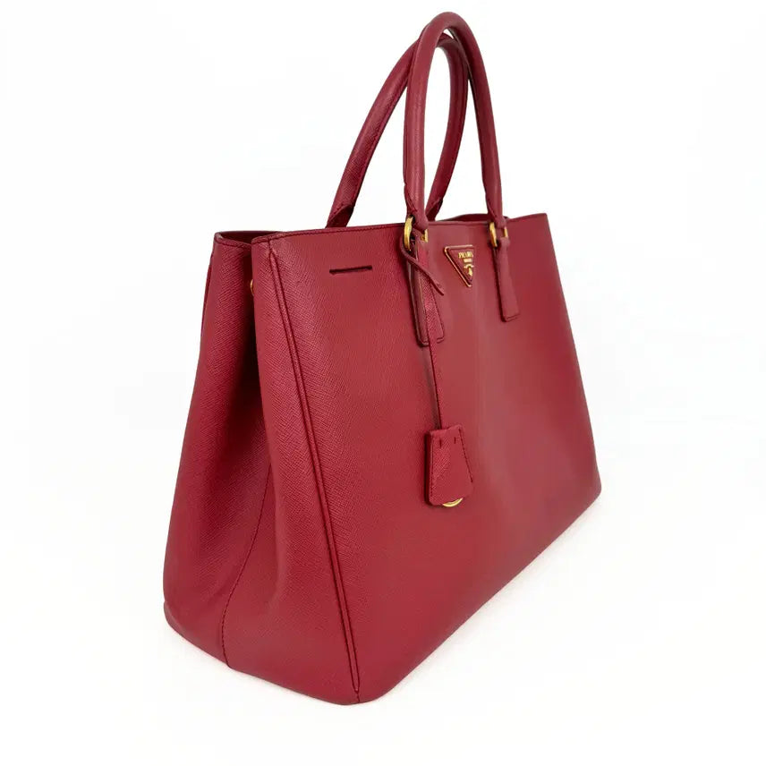 [BUNJANG] Prada Red Saffiano Lux Tote Bag BN1844 / 프라다 레드 사피아노 럭스 토트백 BN1844