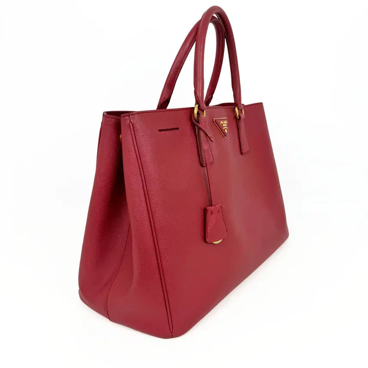[BUNJANG] Prada Red Saffiano Lux Tote Bag BN1844 / 프라다 레드 사피아노 럭스 토트백 BN1844