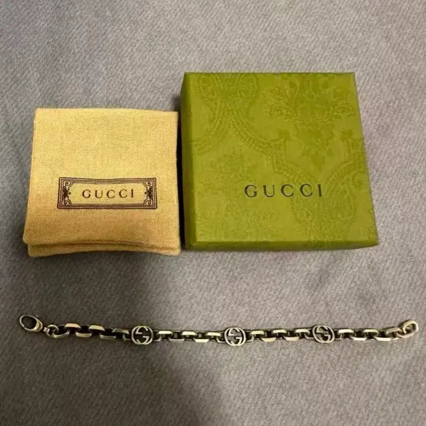 [BUNJANG] Gucci Interlocking Bracelet Full Box / 구찌 인터로킹 팔찌 풀박스