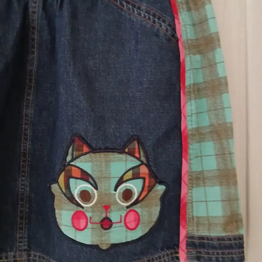 [BUNJANG] Oilily Patchwork Denim Skirt / 오일릴리 패치워크 데님 스커트