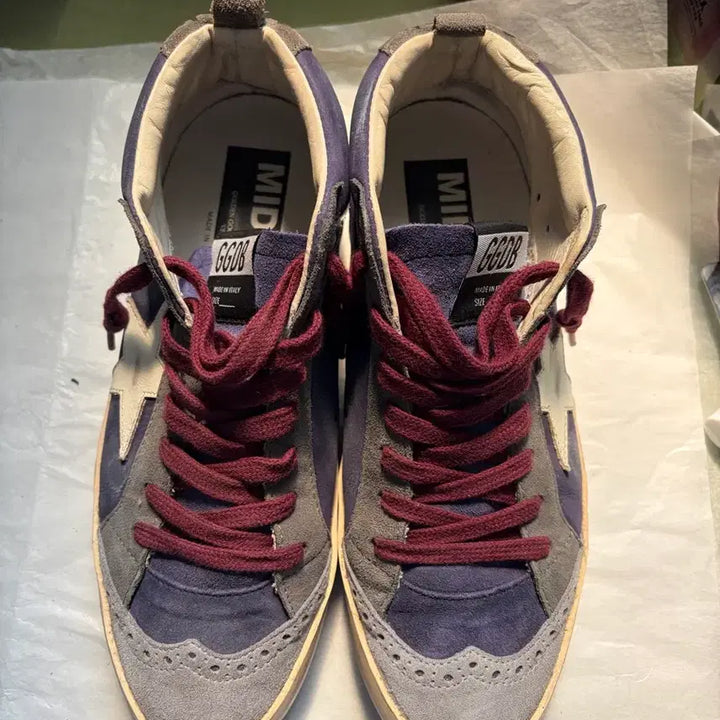 [BUNJANG] Golden Goose Midstar Navy Suede Sneakers Size 37 / 골든구스 미드스타 네이비 스웨이드 스니커즈 37