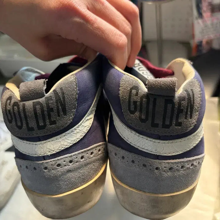 [BUNJANG] Golden Goose Midstar Navy Suede Sneakers Size 37 / 골든구스 미드스타 네이비 스웨이드 스니커즈 37