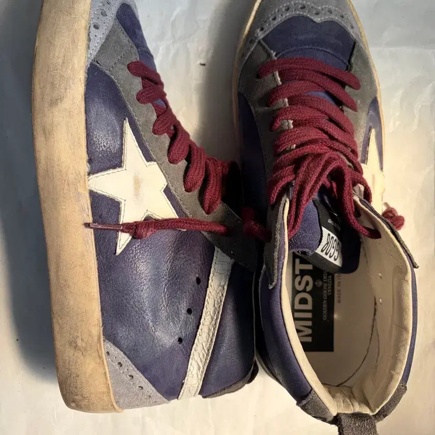 [BUNJANG] Golden Goose Midstar Navy Suede Sneakers Size 37 / 골든구스 미드스타 네이비 스웨이드 스니커즈 37