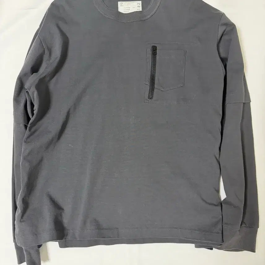 [BUNJANG] Sacai Side Snap Zipper Pocket Long Sleeve / 사카이(Sacai) 사이드 스냅 지퍼 포켓 롱슬리브