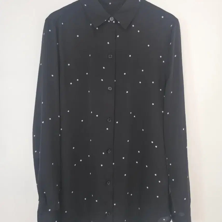 [BUNJANG] Equipment Star Pattern Black Shirt Loose Fit / 이큅먼트 EQUIPMENT 별패턴 블랙 셔츠 S (55~66) 루즈핏