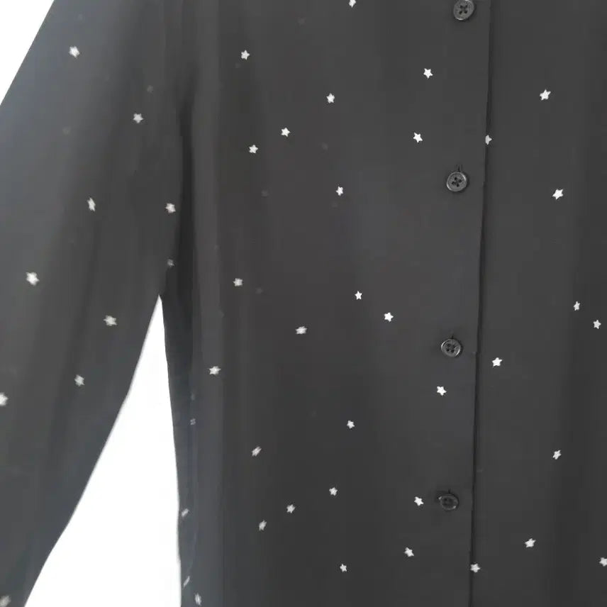 [BUNJANG] Equipment Star Pattern Black Shirt Loose Fit / 이큅먼트 EQUIPMENT 별패턴 블랙 셔츠 S (55~66) 루즈핏