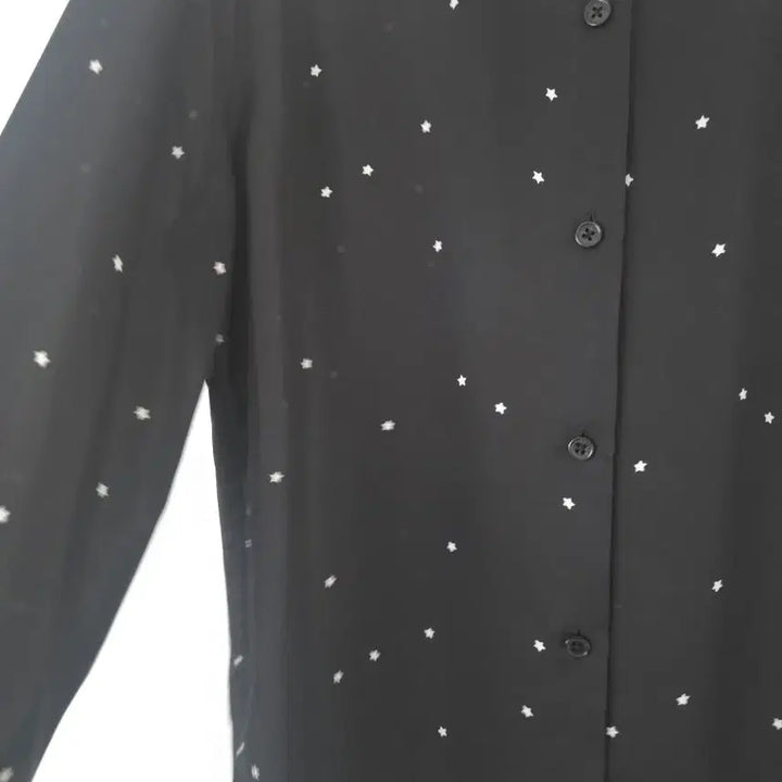 [BUNJANG] Equipment Star Pattern Black Shirt Loose Fit / 이큅먼트 EQUIPMENT 별패턴 블랙 셔츠 S (55~66) 루즈핏