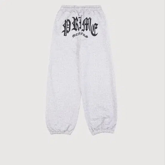 [BUNJANG] Prime Members Leopard Wide Joggers White / 프라임 멤버스 Leopard Wide Joggers White 조거팬츠