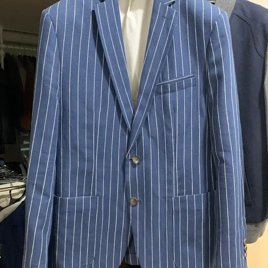[BUNJANG] Zara Striped Cotton Jacket - Size M / 자라 스트라이프 코튼자켓 M (사용감 적음)