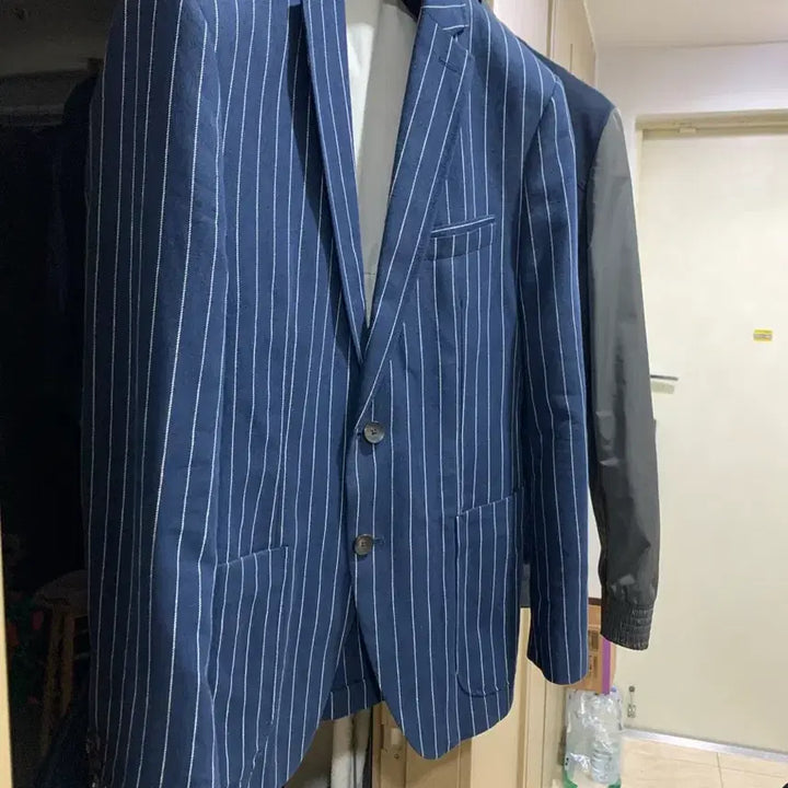 [BUNJANG] Zara Striped Cotton Jacket - Size M / 자라 스트라이프 코튼자켓 M (사용감 적음)