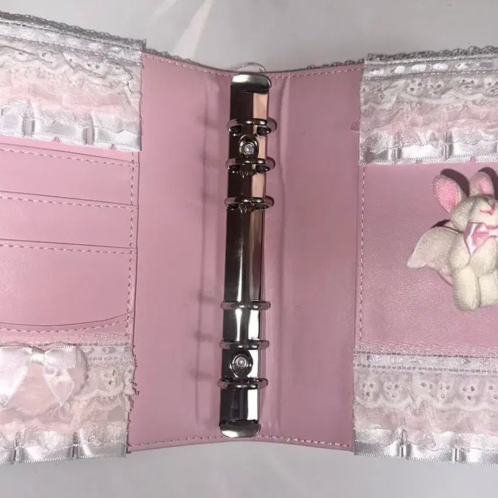 [BUNJANG] Macaron Diary A6 Lace Binder / 마카롱 다이어리 A6 레이스 다이어리 바인더 포카 미뉴잇 핑크