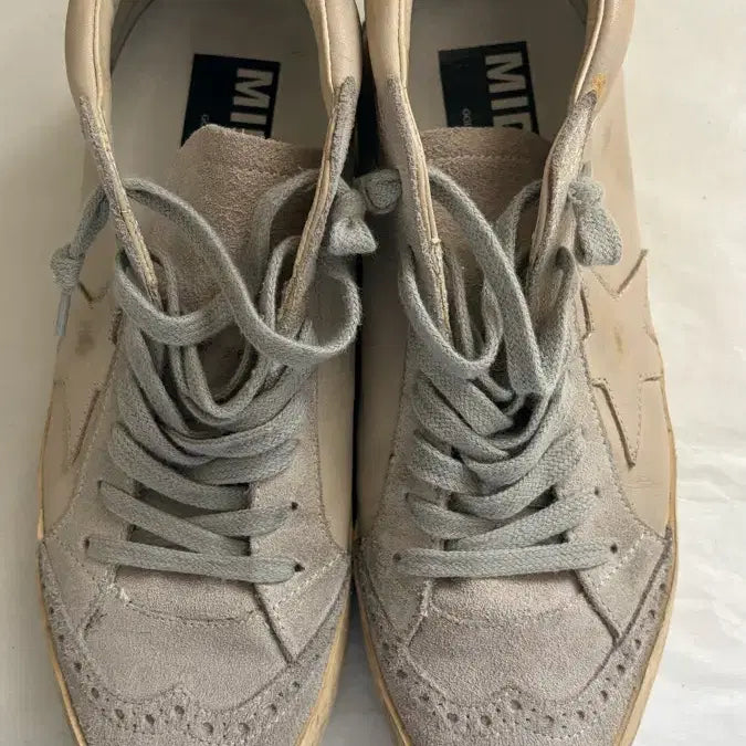 [BUNJANG] Golden Goose Mid Star Beige Sneakers Size 37 / 골든구스 미드스타 베이지 스니커즈 37