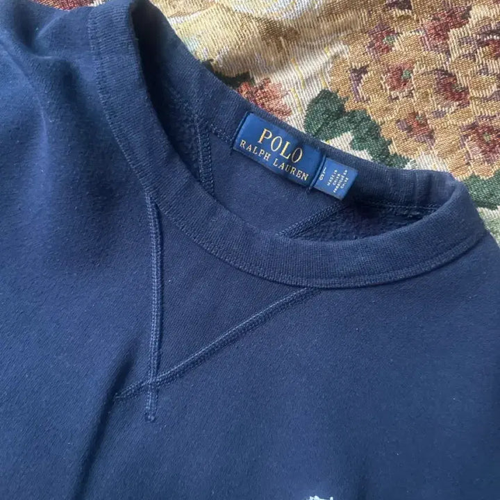 [BUNJANG] Polo Ralph Lauren Navy Sweatshirt / 폴로 랄프로렌 네이비 맨투맨 티셔츠