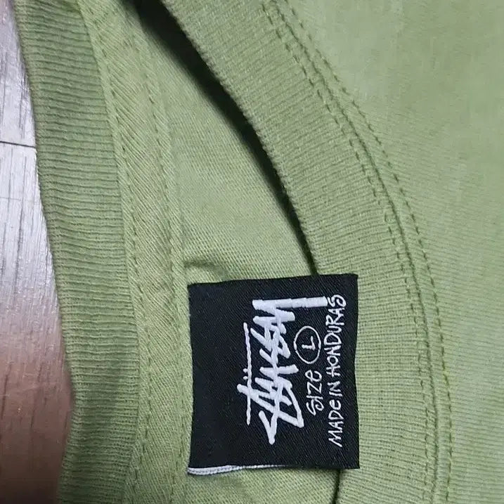 [BUNJANG] Stussy Cherry T-Shirt Moss Green / 스투시 체리 반팔티 모스 그린