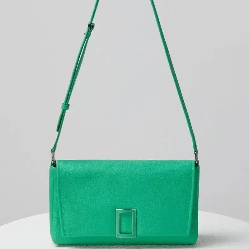 [BUNJANG] Couronne Maren Shoulder Bag Green Cowhide / (새상품) 쿠론 마렌 숄더백 그린 소가죽