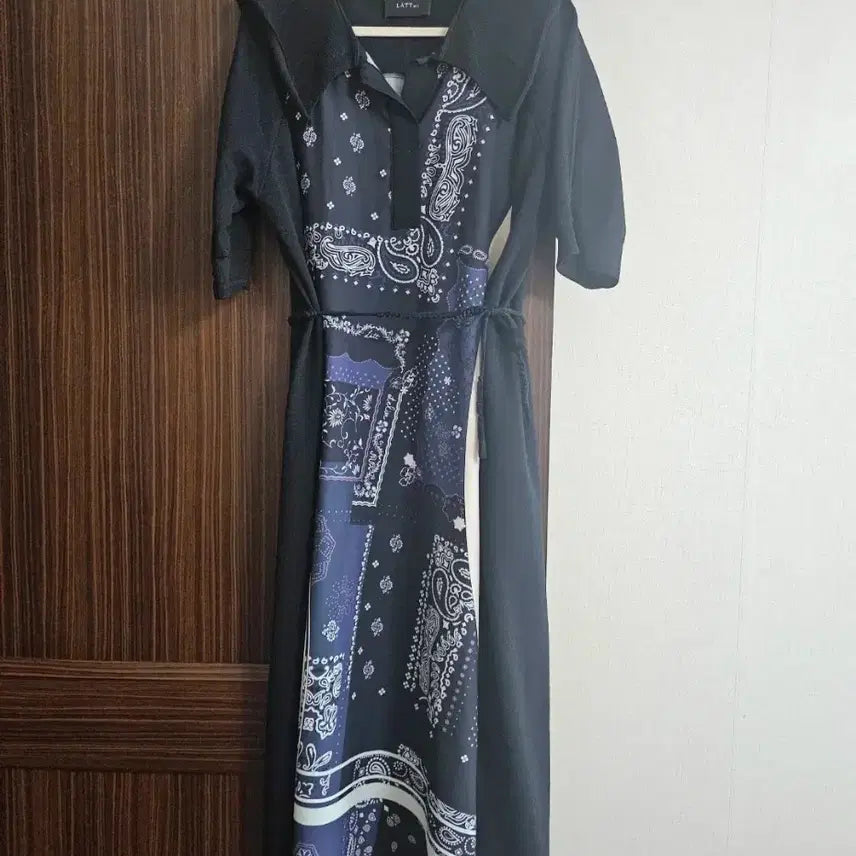 [SOLD OUT] 한섬 래트바이티  페이즐리 원피스