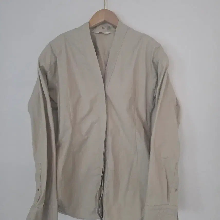 [BUNJANG] ORR Two-Way Trench Shirt Light Beige / ORR 투웨이 트렌치 셔츠 라이트베이지 S