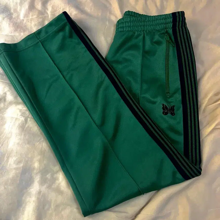 [BUNJANG] Needles Track Pants Straight M Emerald / 니들스 트랙팬츠 스트레이트 M 에메랄드