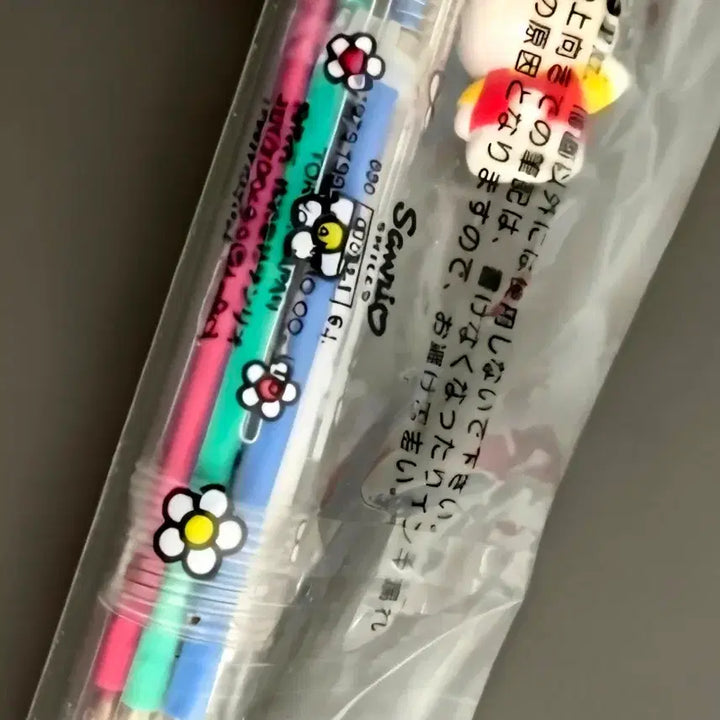 [BUNJANG] Sanrio Hello Kitty 5-Color Ballpoint Pen &amp; Mechanical Pencil Set / 키티 5색볼펜샤프, 키티 샤프볼펜, 키티 다색볼펜