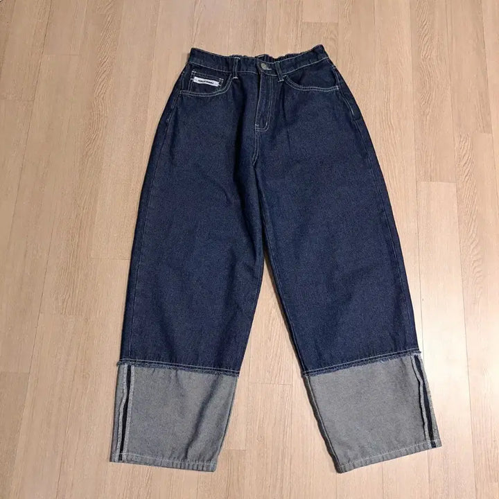 [BUNJANG] People of Taste Wide Roll-up Denim Pants Size M / 피플오브테이스트 와이드 롤업 데님 팬츠사이즈M