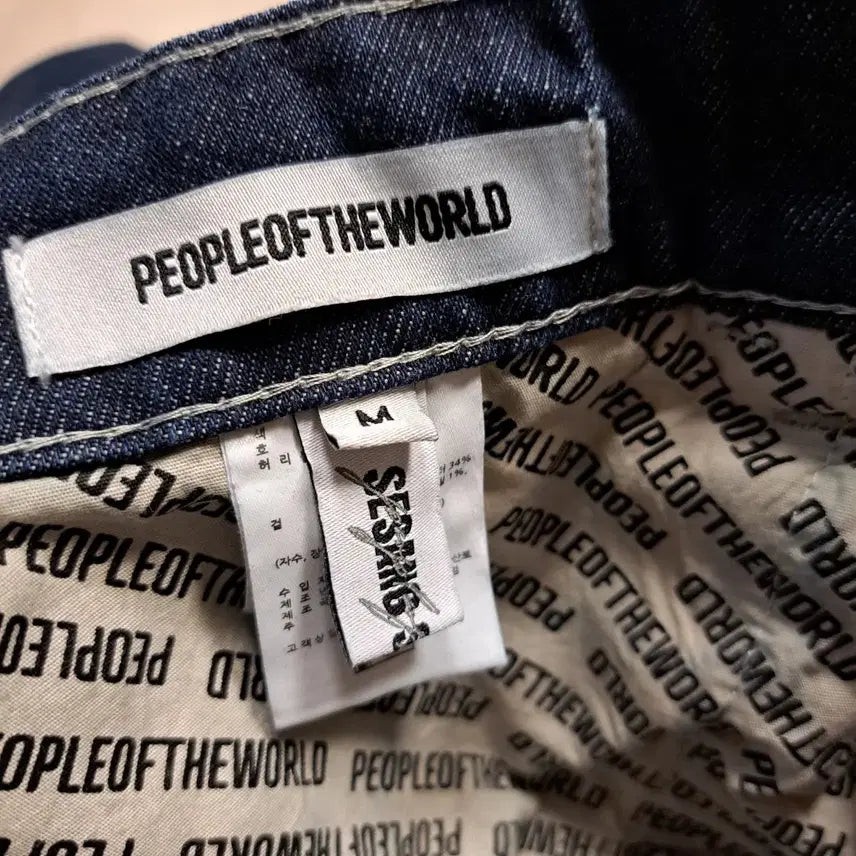 [BUNJANG] People of Taste Wide Roll-up Denim Pants Size M / 피플오브테이스트 와이드 롤업 데님 팬츠사이즈M
