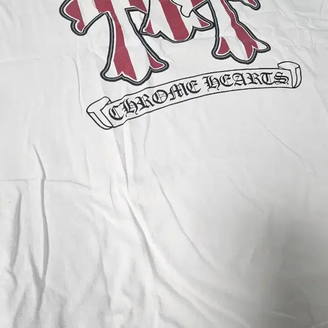 [SOLD OUT] 크롬하츠 성조기반팔티 L