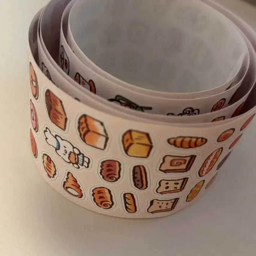 [BUNJANG] Mollinta Baking Kiss-Cut Stickers (100cm Pattern Bundle) / 재고1,일괄,100cm)몰린타 baking 베이킹 키스컷 스티커 다꾸
