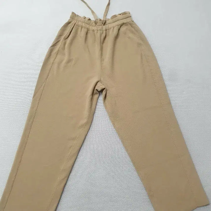[BUNJANG] System Beige Banding Knit Wide Pants / 시스템 SYSTEM 베이지 밴딩 니트 와이드 팬츠 허리26~29