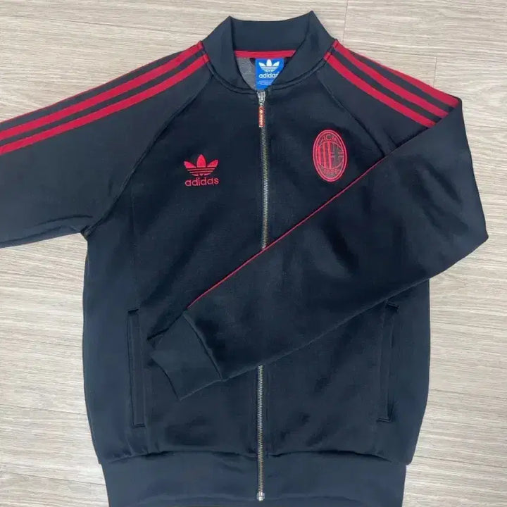 [BUNJANG] Adidas AC Milan Superstar Track Top Jersey / 아디다스 AC밀란 트랙탑 슈퍼스타 빈티지/검빨 트랙탑 저지/져지 집업