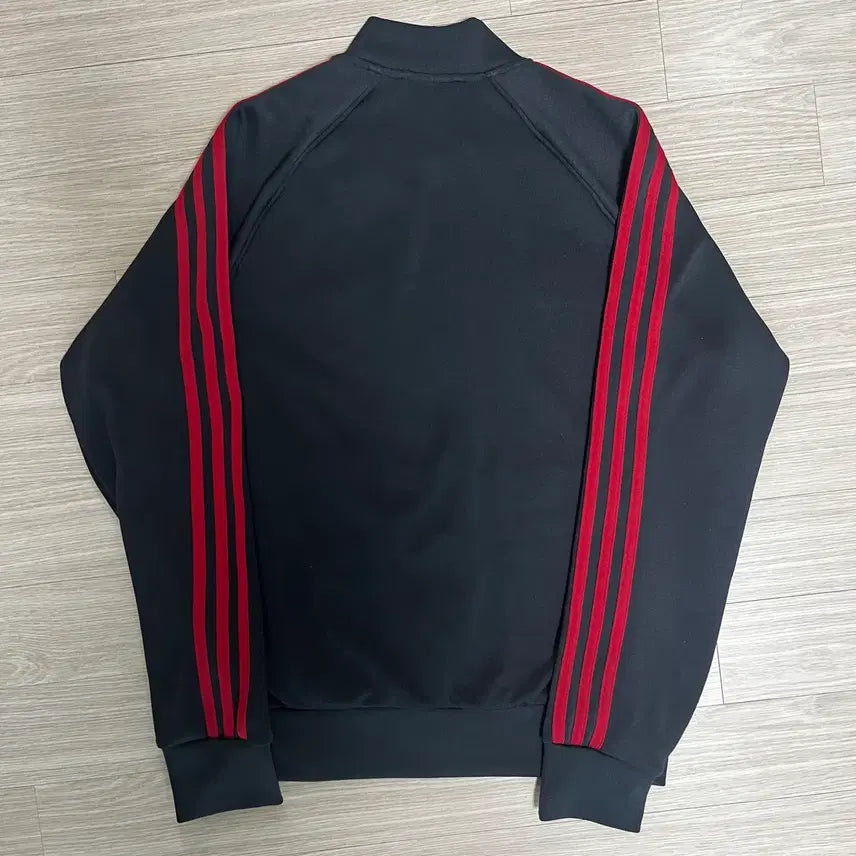 [BUNJANG] Adidas AC Milan Superstar Track Top Jersey / 아디다스 AC밀란 트랙탑 슈퍼스타 빈티지/검빨 트랙탑 저지/져지 집업