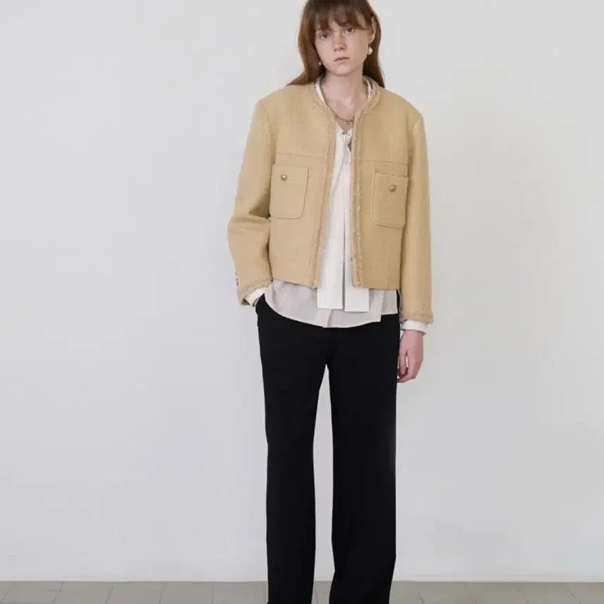 [BUNJANG] Maron Edition Custard Boucle Tweed Jacket / 마론에디션 커스터드 부클 트위드 자켓 팝니다