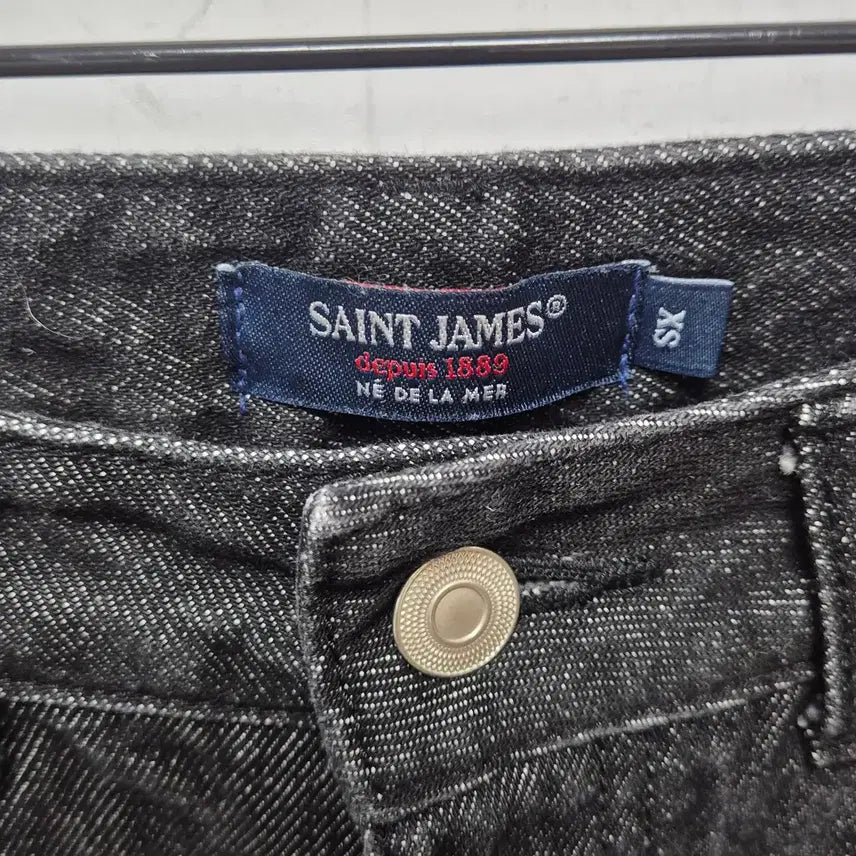 [BUNJANG] Saint James Black Denim Wide Pants (XS) / (P95) 세인트제임스 흑청 와이드팬츠