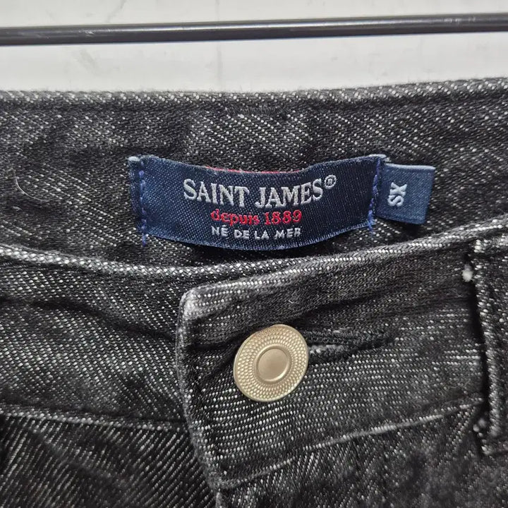 [BUNJANG] Saint James Black Denim Wide Pants (XS) / (P95) 세인트제임스 흑청 와이드팬츠