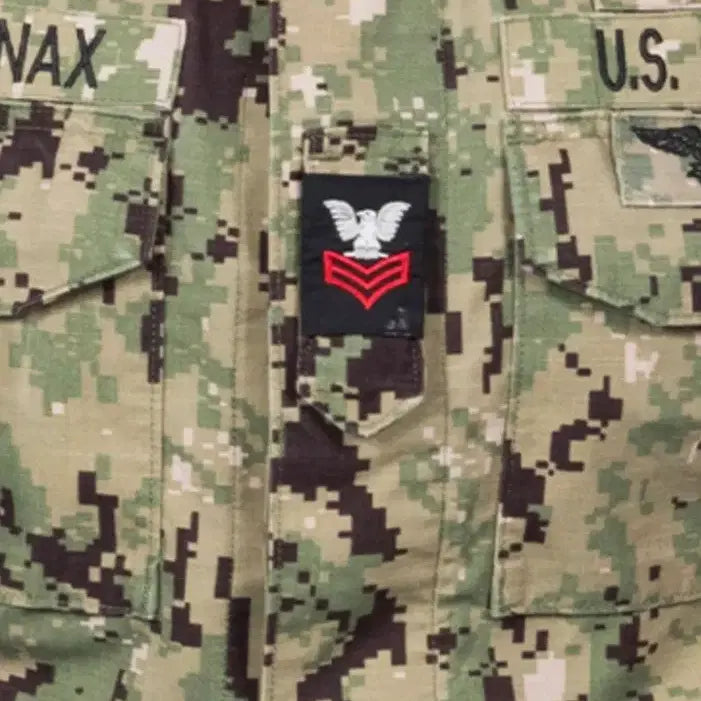 [BUNJANG] US Navy Petty Officer 2nd Class Rank Insignia (NWU III) / NWU III 미 해군 중사 계급장