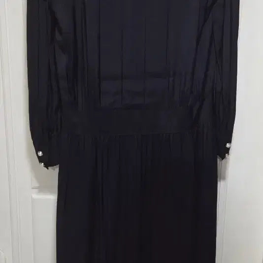 [BUNJANG] Lucky Chouette Black Pearl Button Long Dress Size 36 / 럭키슈에뜨 블랙 진주 버튼 원피스 36