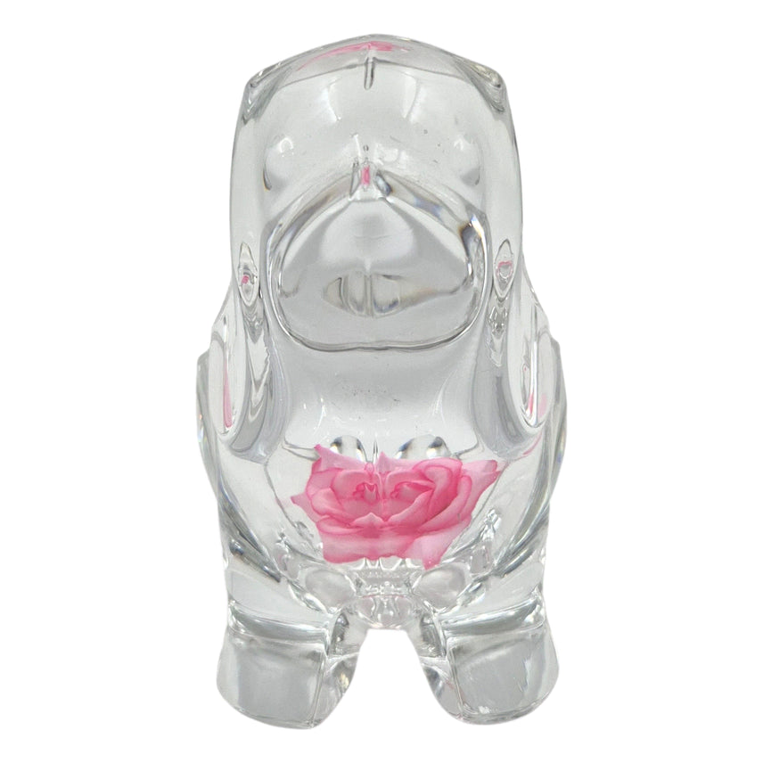 [BUNJANG] 1970s Sasaki Crystal Basset Hound Holder / 70s 사사키 크리스탈 빅 강아지 홀더