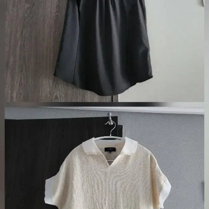 [BUNJANG] ab.f.z Sleeveless Blouse &amp; Le Toa Collar Knit Bundle Set / ab.f.z 민소매 블라우스 66 (코튼80%)