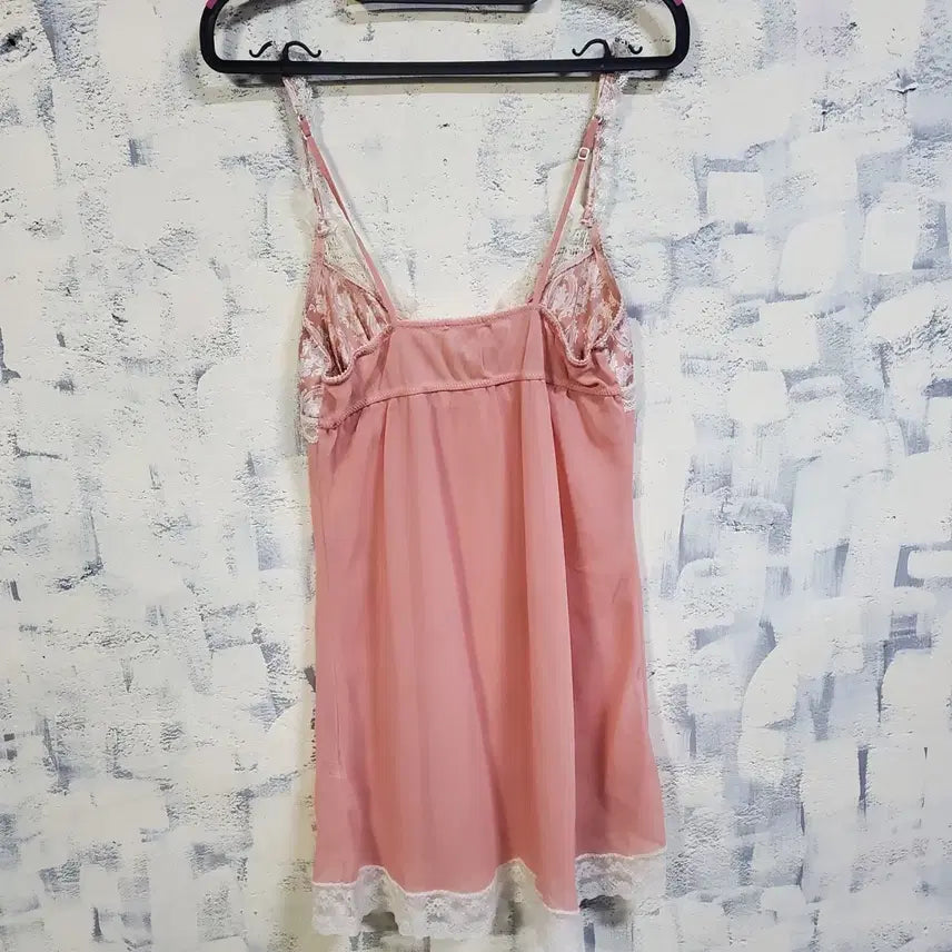 [BUNJANG] Eblin Pink Lace Slip Dress S / 에블린 핑크 레이스 슬립 원피스 s