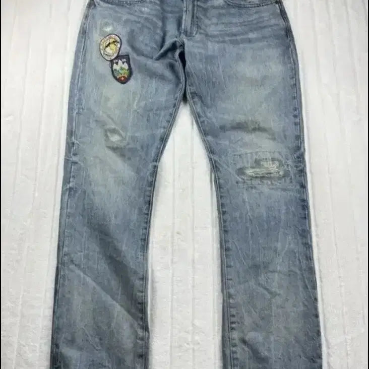 [BUNJANG] Ralph Lauren Distressed Patch Denim Jeans / 랄프로랜  패치 디스트레스  데님