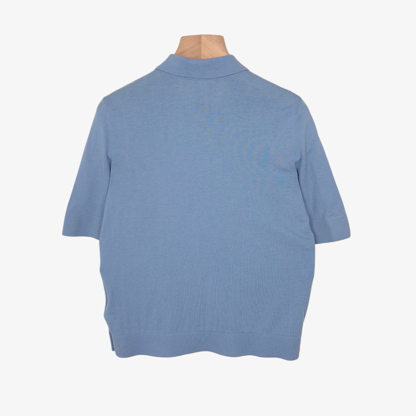 [BUNJANG] COS Sky Blue Short Sleeve Cotton Knit / [55] COS 코스 스카이블루 반팔 코튼 니트