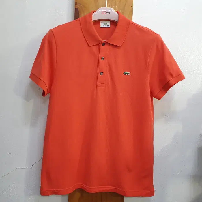 [BUNJANG] Lacoste Short Sleeve Polo Shirt Orange Size 105 / 라코스테 반팔 카라티(105)