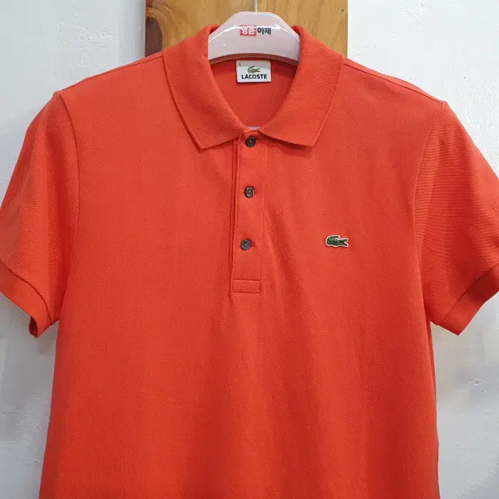 [BUNJANG] Lacoste Short Sleeve Polo Shirt Orange Size 105 / 라코스테 반팔 카라티(105)