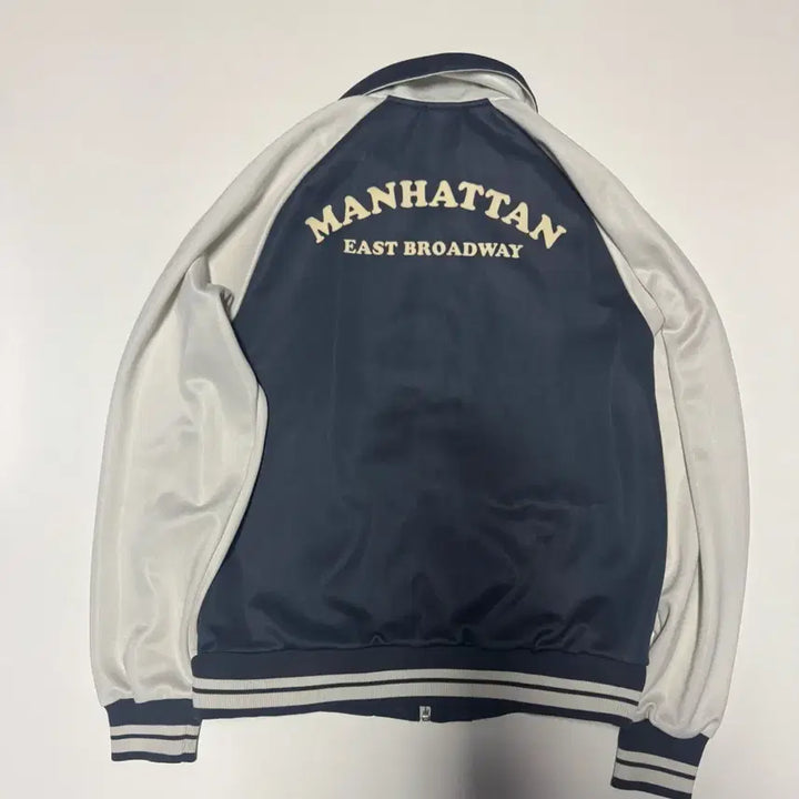 [BUNJANG] Puma Old School Manhattan Raglan Zip-Up Jersey Navy L-XL / 희귀!! 푸마 Puma 올드스쿨 멘헤튼 나그랑 집업 져지 네이비